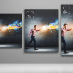 kaseton tekstylny naścienny